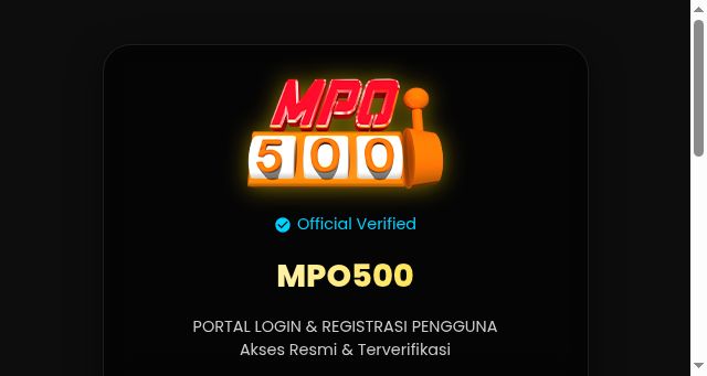 Screenshot of mpo500.biz.id