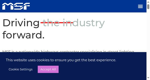 Screenshot of msfltd.co.uk