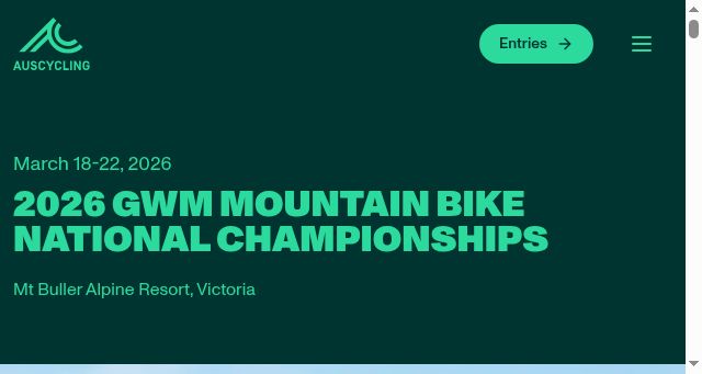 Screenshot of mtbnationals.org.au