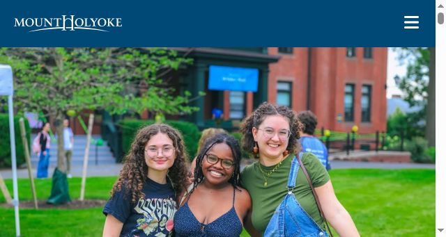Screenshot of mtholyoke.edu