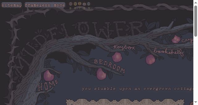 Screenshot of mudflower.earth