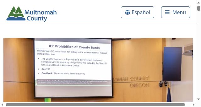 Screenshot of multco.us