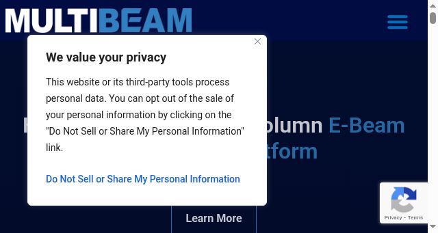 Screenshot of multibeamcorp.com