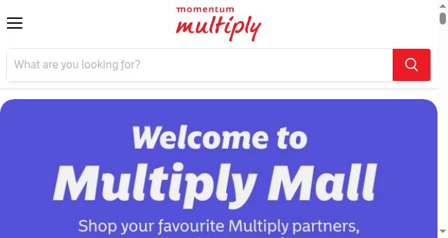 Screenshot of multiplymall.co.za
