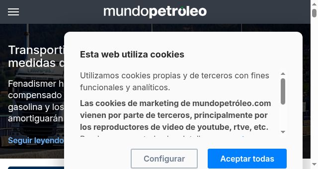 Screenshot of mundopetroleo.com