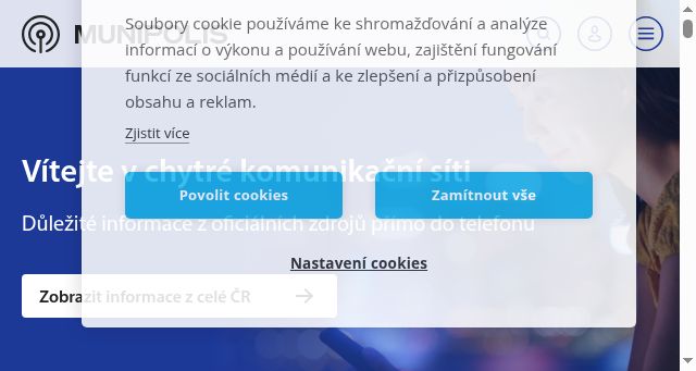Screenshot of munipolis.cz