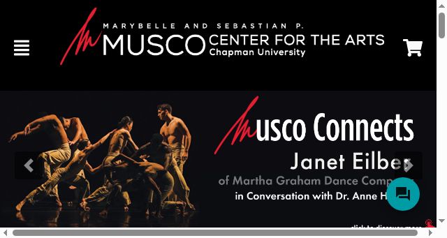 Screenshot of muscocenter.org