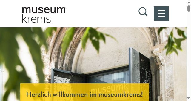 Screenshot of museumkrems.at