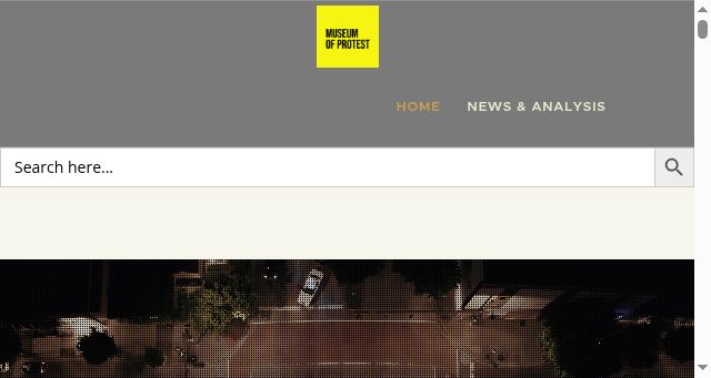 Screenshot of museumofprotest.org