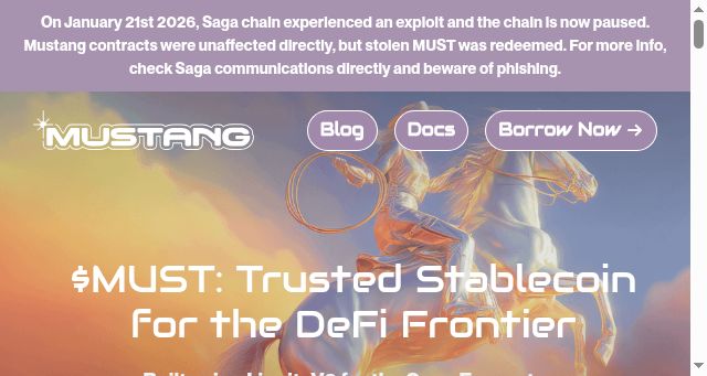 Screenshot of must.finance