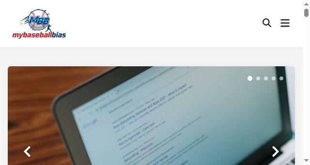 Screenshot of mybaseballbias.com
