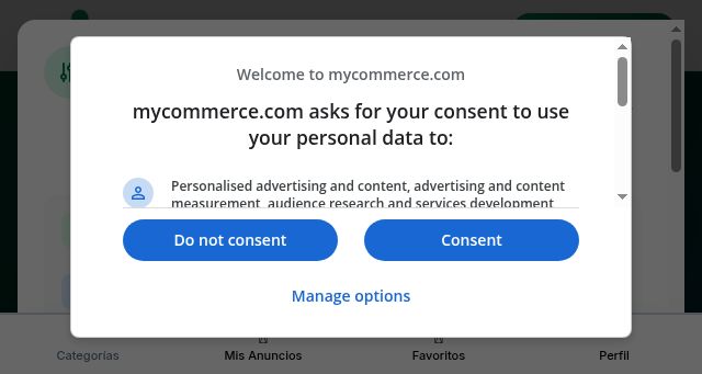 Screenshot of mycommerce.com