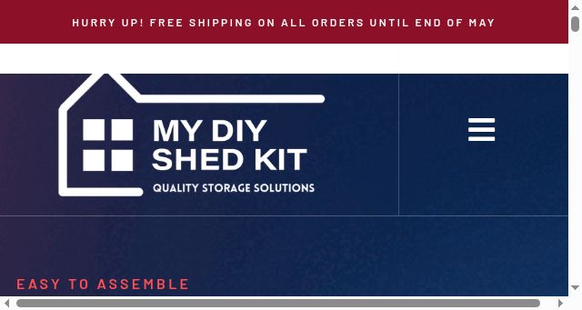 Screenshot of mydiyshedkit.com
