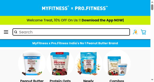 Screenshot of myfitness.in