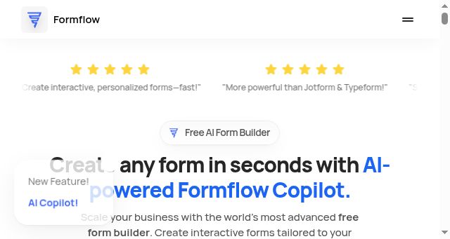 Screenshot of myformflow.io