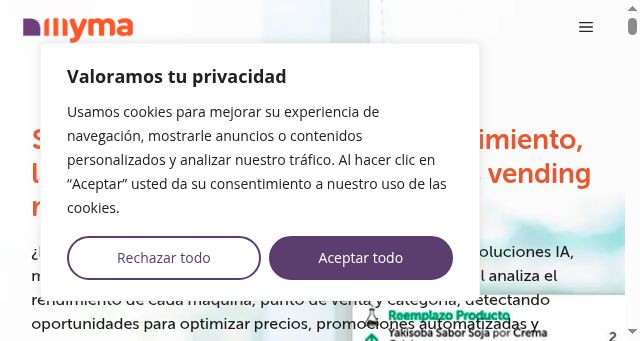 Screenshot of myma.store
