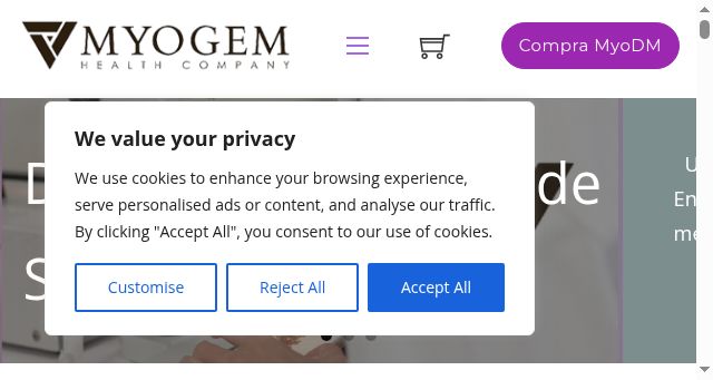 Screenshot of myogemhealth.com