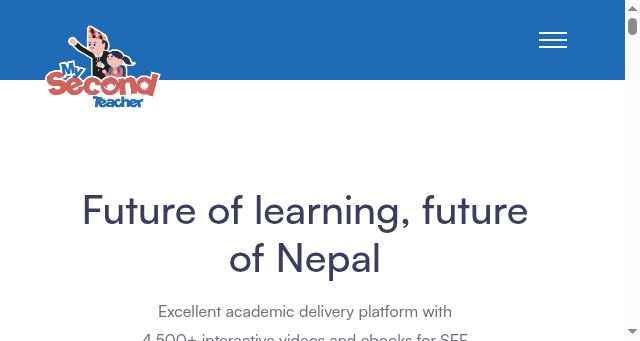 Screenshot of mysecondteacher.com.np