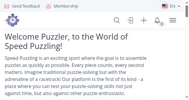 Screenshot of myspeedpuzzling.com