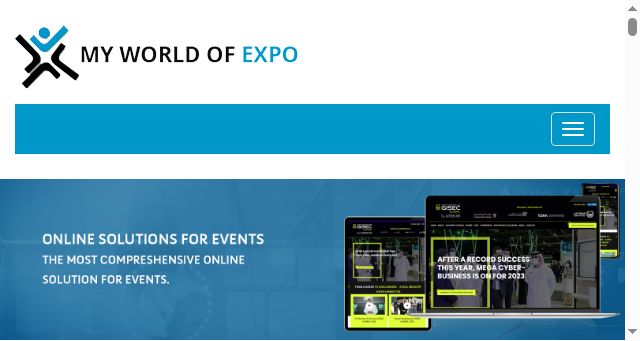 Screenshot of myworldofexpo.com