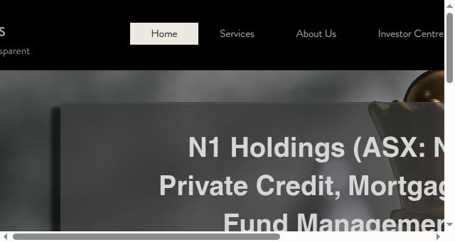 Screenshot of n1holdings.com.au