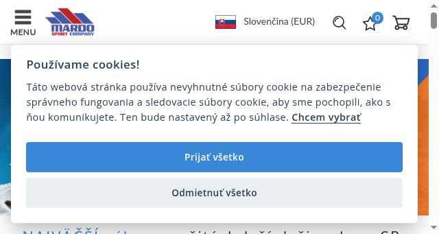 Screenshot of najlacnejsie-lyze.sk