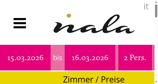 Screenshot of nala-hotel.at