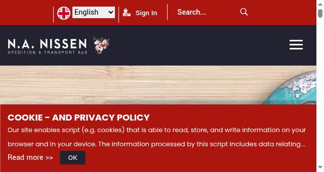 Screenshot of nanissen.dk