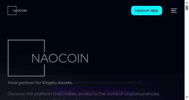 Screenshot of naocoin.io