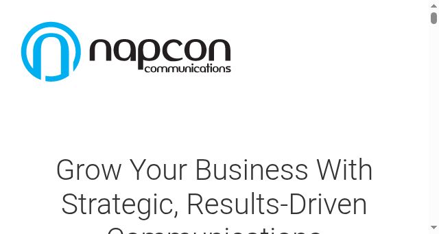 Screenshot of napcon-communications.com