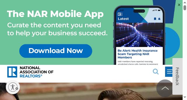 Screenshot of nar.realtor