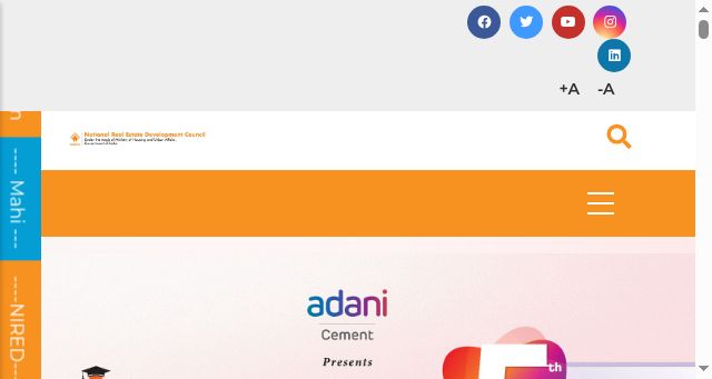 Screenshot of naredco.in