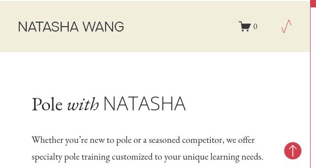 Screenshot of natashawang.com