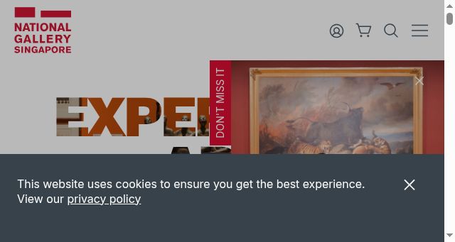 Screenshot of nationalgallery.sg