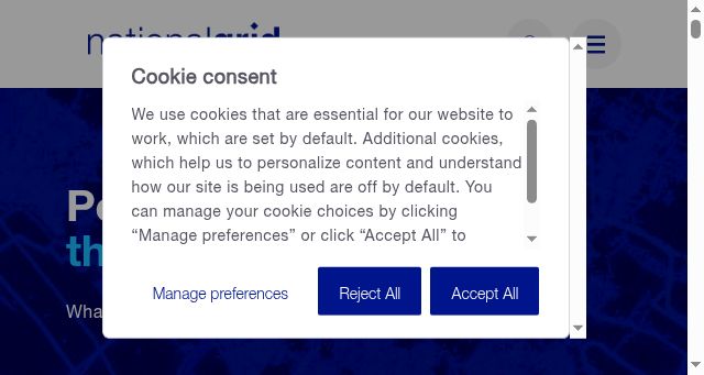 Screenshot of nationalgrid.com