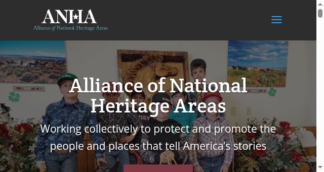 Screenshot of nationalheritageareas.us