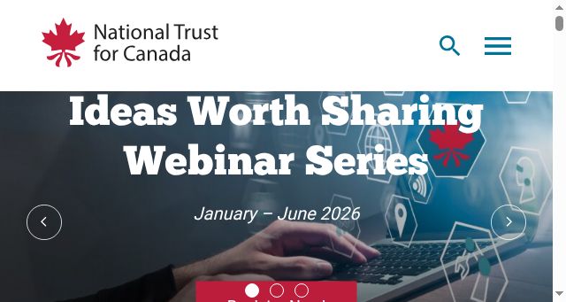 Screenshot of nationaltrustcanada.ca