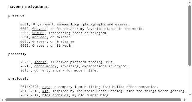 Screenshot of naveen.com