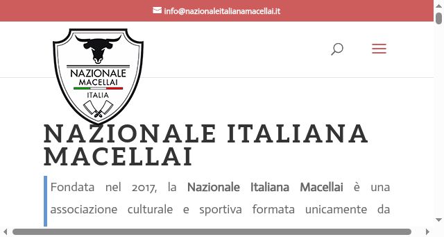 Screenshot of nazionaleitalianamacellai.it