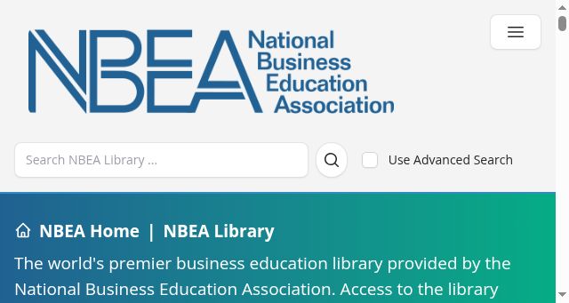 Screenshot of nbealibrary.org