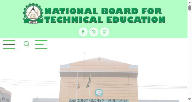 Screenshot of nbte.gov.ng