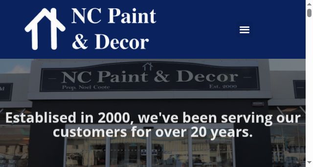 Screenshot of ncpaint.ie