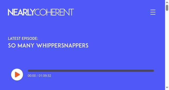 Screenshot of nearlycoherent.com