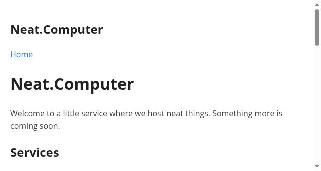 Screenshot of neat.computer