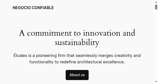 Screenshot of negocioconfiable.com