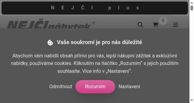 Screenshot of nejcinabytek.cz