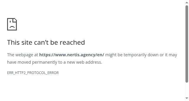 Screenshot of nertis.agency