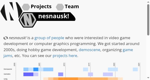 Screenshot of nesnausk.org