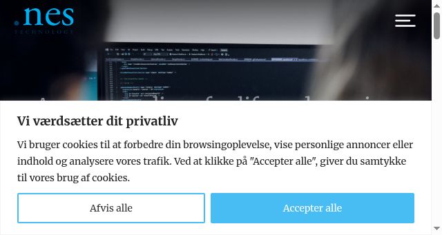 Screenshot of nestech.dk