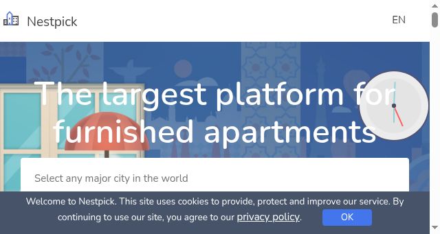 Screenshot of nestpick.com